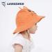 LANGZHEN Baby Girls Beach Sun Hat - Orange Tiger | Adjustable Toddler Kids Wide Brim Play Hat 12-24 Months - Buy Online on GoSupps.com