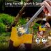 OUTXE Titanium Long Handle Spork and Spoon 8.7-Inch - Camping and Eco-Friendly Soup Spoon Set - Buy Online on GoSupps.com