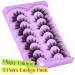 Buy ALICE Fox Eye Lashes - 3D Wispy Cat Eye & Anime Cosplay Eyelashes | Fluffy Manga False Eyelashes - 7 Pairs A001 - Buy Online on GoSupps.com