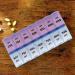 14 Compartments Pill Organizer Box - Weekly AM/PM Classic Pill Planner Purple & Blue - Order Internationally - Buy Online on GoSupps.com