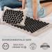 Akumata Eco Acupressure Mat & Pillow Set for Back & Neck Pain Relief | Full Body Massage Set - Linen & Black - Buy Online on GoSupps.com