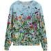 Women's Fall Sweatshirt: Casual Floral Crewneck Top, Plus Size X-Large, Sky Blue - Buy Online on GoSupps.com