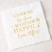 Crisky 50 Count Bridal Shower Napkins Disposable Cocktail Napkins 3-Ply Gold Foil Text Beverage Napkins for Engagement Party Decorations & Wedding Shower - Buy Online on GoSupps.com