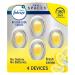 Febreze Small Spaces Air Freshener Heavy Duty Fresh Lemon.25 fl. oz Pack of 4