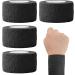 Shop 4 PCS Self Adhesive Bandage Wrap - Breathable Elastic Vet Wrap for Dogs & Sports | Ankle Sprains Protection - 177*1 inch Black - Buy Online on GoSupps.com