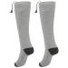 1 pair of cotton material intelligent heating socks winter skiing warm men and women universal electric heating socks thickened(grey)