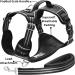 Medium TUFFDOG Easy-Fit Dog Harness - Premium Padded Reflective No Pull Vest with Control Handle and Matching Lead - Raven Black - Buy Online on GoSupps.com