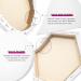 PHOENIX 10 Pack Shaped Stretched Canvas Multi Pack - Round Hexagon Oval Heart Triangle - 100% Cotton 10 Oz Primed White Artist Canvas for Oil Acrylic Pouring Art - Buy Online on GoSupps.com