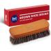 Stone and Clark Premium Horsehair Shoe Brush - 100% Horse Hair Bristles - Beech Wood Handle - Perfect for Leather Polish - Buy Online on GoSupps.com