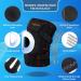 Premium Knee Brace for Men & Women - Adjustable Compression Side Stabilizers Patellar Support for Pain Relief Meniscus Tear ACL Arthritis (Black Carbon Fiber - Buy Online on GoSupps.com
