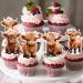 Highland Cow Cupcake Toppers Highland Cow Birthday Party Decorations 48PCS Cow Cupcake Picks Cow Birthday Cake Decorations Highland Cattle Cake Pick for Girls Cow Baby Shower Supplies - Buy Online on GoSupps.com