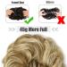 Yamel Dark Ash Blonde Mix Bleach Blonde Messy Bun Hair Extension for Women - Updo Curly Scrunchie - Buy Online on GoSupps.com