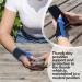 Solace Bracing Thumb Support Max - British Made & NHS Supplied - Breathable Thumb Spica Splint for CMC Pain, Arthritis, Tendonitis, RSI - Black/Blue - L - Right Hand - Buy Online on GoSupps.com