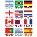 America Flag Tattoos 10 Sheets - Waterproof USA Flag Removable Fake Tattoos - 40 Pcs Sports National Flag Tattoos for Men, Women, Kids - World Cup, Copa America, Memorial Day, Independence Day, Labor Day - Buy Online on GoSupps.com