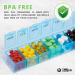 BoxSik Blue Pill Organizer - 7-Day Weekly Medication Storage Box for Vitamins & Supplements - Buy Online on GoSupps.com