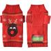 HRTTSY Dog Christmas Sweater | XL Red Reindeer Knitwear for Pets & Cats | Warm Winter Clothes - Buy Online on GoSupps.com