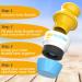 Single Blue Solar Buddies Refillable Roll-On Sponge Applicator | Travel-Sized 100ml for Sunscreen & Lotions | Ideal for Kids & Families - Buy Online on GoSupps.com