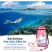 PRODIVE Premium Dry Top Snorkel Set - Impact Resistant Tempered Glass Diving Mask - Anti-Fog Lens - Adjustable Strap - Waterproof Gear Bag - Light Pink Adult - Buy Online on GoSupps.com