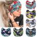 Kavya Headbands for Women's Hair UK Wide Soft Ladies Headband Boho Fashion Bandanas Knot Adult Scarfs Hairbands Elastic Fashion Yoga Hair Bands Hair Accessories (Elegant) Multi-colored-9