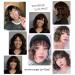 ENTRANCED STYLES Dark Brown Wig with Blonde Highlights - Natural Short Wavy Bob with Bangs, Heat Resistant Synthetic for Daily & Party Use, 12â€‌ - Buy Online on GoSupps.com