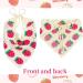Hoyuwak 2Pcs Crochet Head Scarf Bandanas for Women - Knitted Strawberry Hair Accessories (White Pink) - Buy Online on GoSupps.com