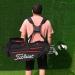 Black Quick Side Release Plastic Buckle Golf Bag Shoulder Straps | Adjustable and Durable - Buy Online on GoSupps.com