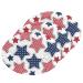 3-Pack Cleaning Kitchen Sponges Oval Us Dot & Stripe Stars Kitchen Cellulose Dishwashing Wood Pulp Cotton