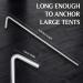 Ram-Pro 10 Tent Stakes Heavy Duty Metal Galvanized Rust-Free Yard Stakes for Camping, Gardening & Canopies - Buy Online on GoSupps.com