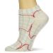Prestige Medical Heartbeat EKG on White Nurse Ankle Socks (Model: 377-HRB) White One Size