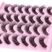 JIMIRE False Eyelashes 14 Pairs Pack | D Curl Faux Mink Cat Eye Lashes | 15MM Wispy Thin Strips with Clear Band | Natural Russian Style for Fluffy, Demi-Wispies Look - Buy Online on GoSupps.com