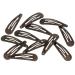 Hair-Minded Anti-Slide Grip Hair Clips - 12 Brown Shimmering Clips with Storage Box (Pink) - Best for Secure Styling - Buy Online on GoSupps.com