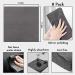 XANGNIER Thickened Magic Cleaning Cloth 8 Pcs - Lint Free & Reusable Microfiber Rag for Windows, Mirrors, Glass & Car Cleaning - Gray - Buy Online on GoSupps.com