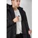 WEEN CHARM Men's Warm Parka Jacket Anorak Winter Coat with Detachable Hood - Black-8828 Small - Buy Online on GoSupps.com