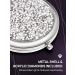 OMIRO Compact Mirror Mini Mix Diamond 1X/2X Magnifying Round Metal Pocket Makeup Mirror, Silver - Buy Online on GoSupps.com