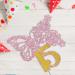 Tenhaisi Pink & Gold 3D Butterfly Flower Sign 15 Cake Topper - Happy 15th Birthday/Anniversary Party Decoration 3D Cake Topper- Girls 15th Birthday Party Supplies - Buy Online on GoSupps.com