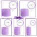 40 Pack Jumbo Velcro Hair Rollers for Long Hair - No Heat Curlers with Clips & Comb - Purple - Buy Online on GoSupps.com