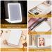 Rechargeable Travel Vanity Mirror | Lighted Makeup Mirror with 3 Colors Lighting and Touch Screen Dimming | Portable Compact Mirror with 72 LED Lights - White - Buy Online on GoSupps.com