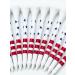 USA Golf Tees - American Flag Design, Pro Length Bamboo Tees, Patriotic Pride 2 3/4 - Pack of 50 - Buy Online on GoSupps.com