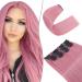 SEGO 12 PCS clip in extensions such as real hair hair extensions hair parts with 22 clips 55 cm cheap smooth for full head 180g ash rose 55 cm ash rose