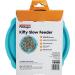 Petstages Kitty Slow Feeder Cat Bowl in Blue - Reduce Eating Speed and Promote Healthy Digestion - Buy Online on GoSupps.com