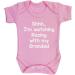 Hippowarehouse Shhh I'm Watching Racing with My Grandad baby vest bodysuit (short sleeve) boys girls