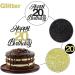 Sumerk 20 Cake Attachments - Gold & Black Decorations for 20th Birthday Party | 1 Pack Cake Topper Accessories - Buy Online on GoSupps.com