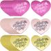 30Pcs Happy Valentine's Day Cupcake Topper Acrylic Cake Disc Mirror Heart Cake Topper Engraved Valentines Cake Topper Heart Picks Cupcake Decorations for Wedding Valentine's Day Gifts Party 30pcs Heart Cake Topper