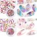 300Pcs 3D Wood Pulp Flower Nail Art Charm Set for DIY Crafting - Nail Charms Butterfly and Bow Design - S1 - Buy Online on GoSupps.com