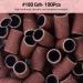 MelodySusie 100pcs Sanding Sleeves - 180 Grit Nail Drill Attachments for Nail Art and Design - Buy Online on GoSupps.com