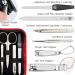 3 Swords Germany - brand quality 8 piece manicure pedicure grooming kit set for professional finger & toe nail care scissors clipper fashion leather case in gift box Made by 3 Swords (004017) RED - OSTRICH IMITATION - Buy Online on GoSupps.com