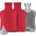 Heat bottle with reference 2 liters installation heat bottle Set soft heat bottle Large children Heat bottles for the neck and shoulder bed bottle neck heat bottle red