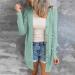 Long Shirt Outerwear Top Thin Warm Knitted Coat Women's Blouse V-Neck Shirt Tunic Long Women's Tunic Women's Shirt Casual Checked Shirt Women's Winter Chunky Knit Jacket G-green XXL - Buy Online on GoSupps.com