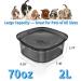DECYAM Non Spill Dog Water Bowl Slow Water Feeder for Dogs 2L / 70 oz Large Capacity Pet Water Dish for Dogs Brown - Buy Online on GoSupps.com
