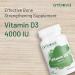 AMBROSIAL Vitamin D3 4000 IU | Healthy Bones and Teeth | Supports Immunity and Muscle Function | Gluten Free (Pack of 1-120 Softgels) 120 Count (Pack of 1) - Buy Online on GoSupps.com